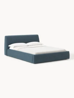 Online Cama tapizada en tejido bouclé con espacio de almacenaje Cloud Camas Tapizadas|Camas