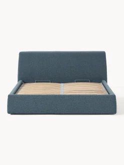 Online Cama tapizada en tejido bouclé con espacio de almacenaje Cloud Camas Tapizadas|Camas