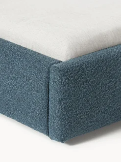 Online Cama tapizada en tejido bouclé con espacio de almacenaje Cloud Camas Tapizadas|Camas