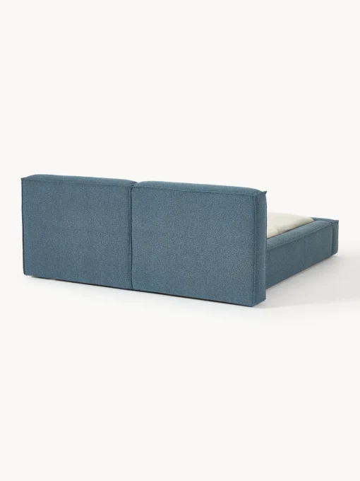 Camas Tapizadas|Camas>Westwing Collection Cama tapizada en tejido bouclé Lennon Bouclé gris azulado