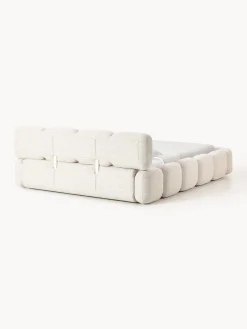 New Cama tapizada en tejido bouclé Tayla Camas Tapizadas|Camas