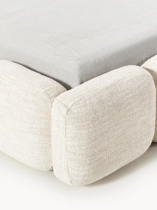 New Cama tapizada en tejido bouclé Tayla Camas Tapizadas|Camas
