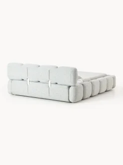 New Cama tapizada en tejido bouclé con espacio de almacenamiento Tayla Camas Tapizadas|Camas