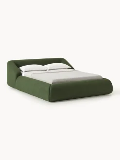 Clearance Cama tapizada en tejido bouclé Sofia Camas Tapizadas|Camas