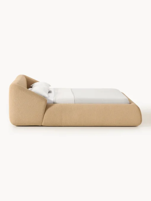 Online Cama tapizada en tejido bouclé Sofia Camas Tapizadas|Camas