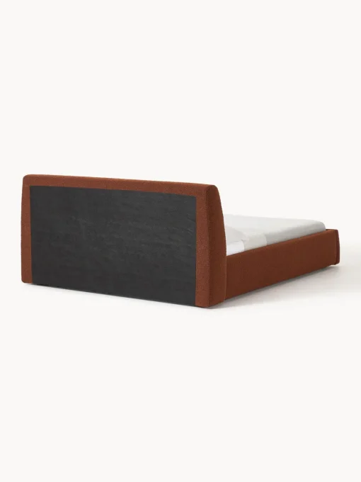 Camas Tapizadas|Camas>Westwing Collection Cama tapizada en tejido bouclé Cloud Bouclé terracota