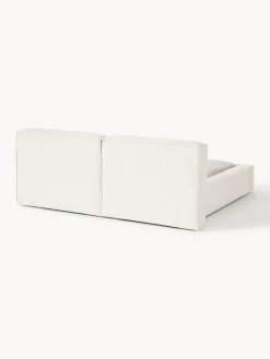 Outlet Cama tapizada en tejido bouclé Lennon, con espacio de almacenamiento Camas Tapizadas|Camas