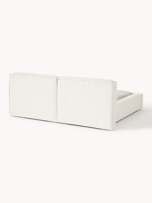 Outlet Cama tapizada en tejido bouclé Lennon, con espacio de almacenamiento Camas Tapizadas|Camas