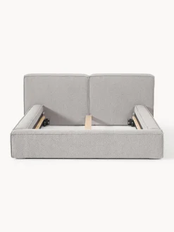 Hot Cama tapizada en tejido bouclé Lennon Camas Tapizadas|Camas