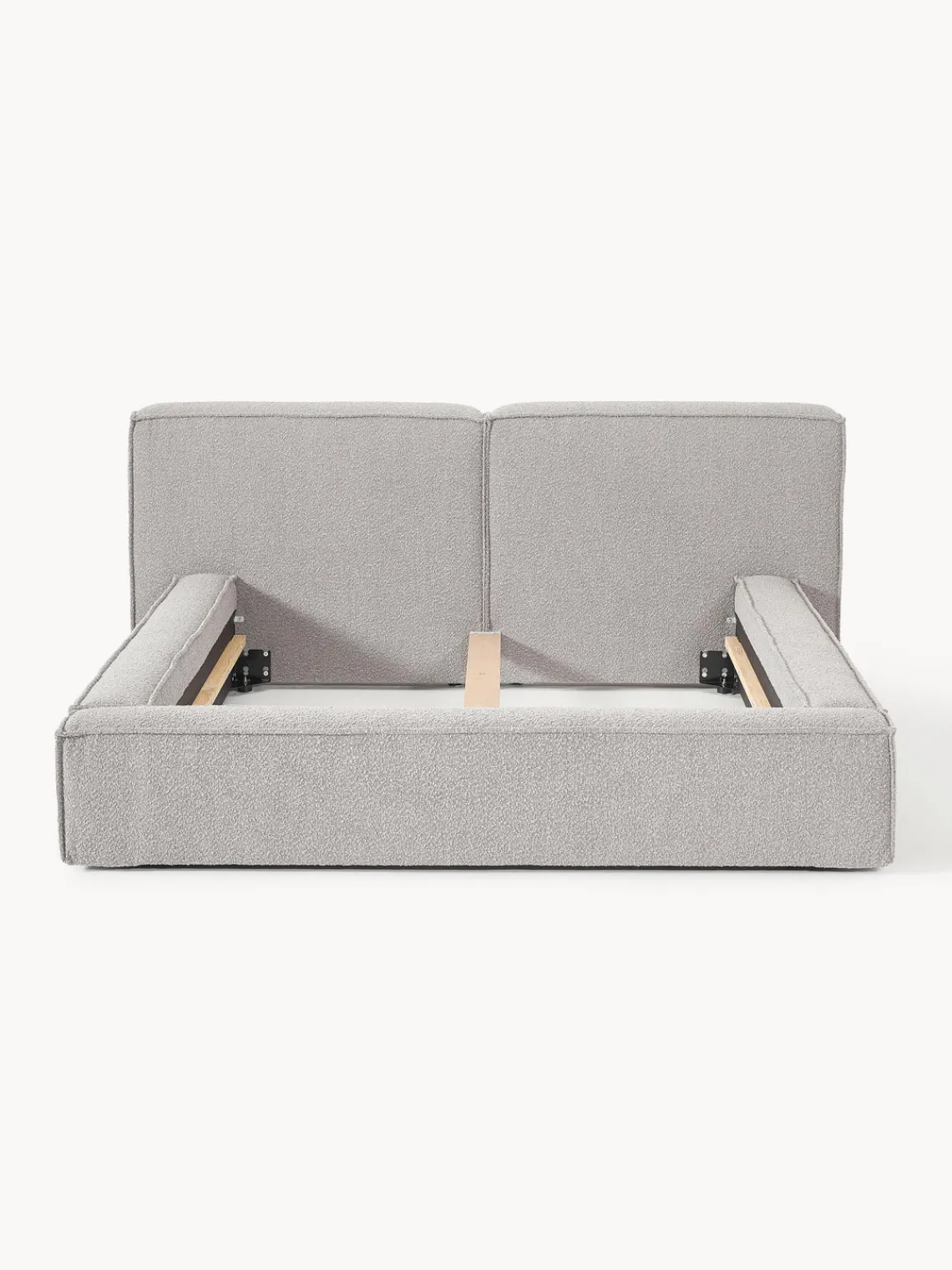 Hot Cama tapizada en tejido bouclé Lennon Camas Tapizadas|Camas