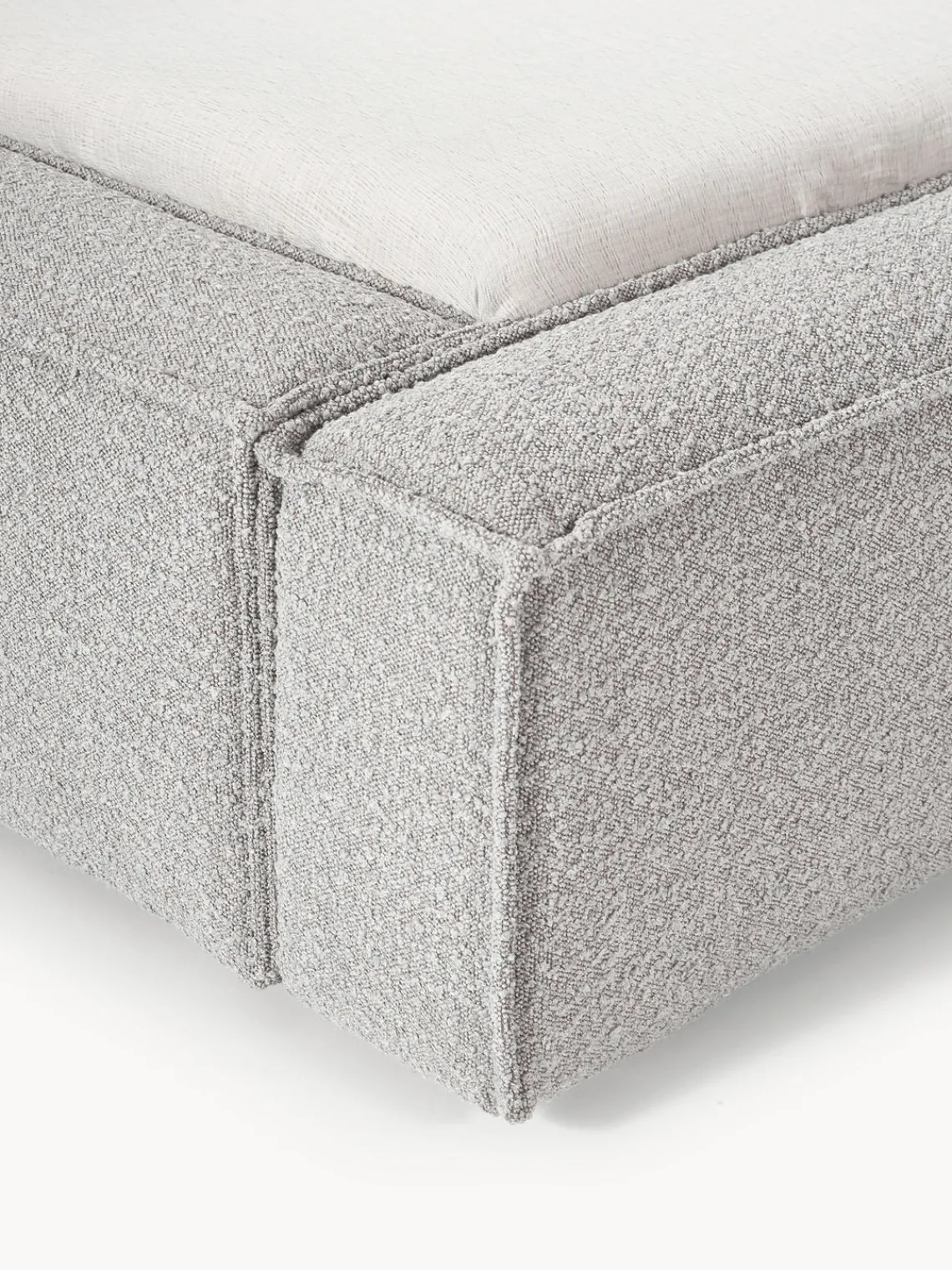 Hot Cama tapizada en tejido bouclé Lennon Camas Tapizadas|Camas