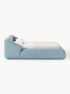 Clearance Cama tapizada en tejido bouclé Sofia Camas Tapizadas|Camas