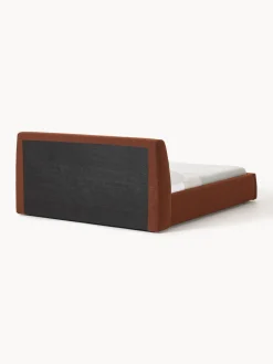 Clearance Cama tapizada en tejido bouclé con espacio de almacenaje Cloud Camas Tapizadas|Camas