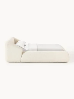 Sale Cama tapizada en tejido bouclé Sofia Camas Tapizadas|Camas