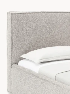 Camas Tapizadas|Camas></noscript>Westwing Collection Cama tapizada en tejido bouclé Dream Bouclé taupe