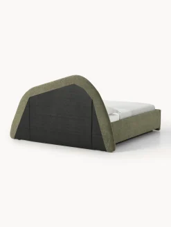 Camas Tapizadas|Camas></noscript>Westwing Collection Cama tapizada en tejido bouclé Gary Bouclé verde