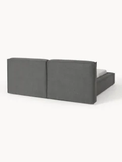 Camas Tapizadas|Camas></noscript>Westwing Collection Cama tapizada Lennon Tejido gris antracita