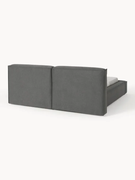 Camas Tapizadas|Camas>Westwing Collection Cama tapizada Lennon Tejido gris antracita