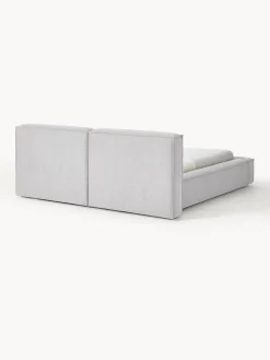 Camas Tapizadas|Camas></noscript>Westwing Collection Cama tapizada Lennon, con espacio de almacenamiento Tejido gris