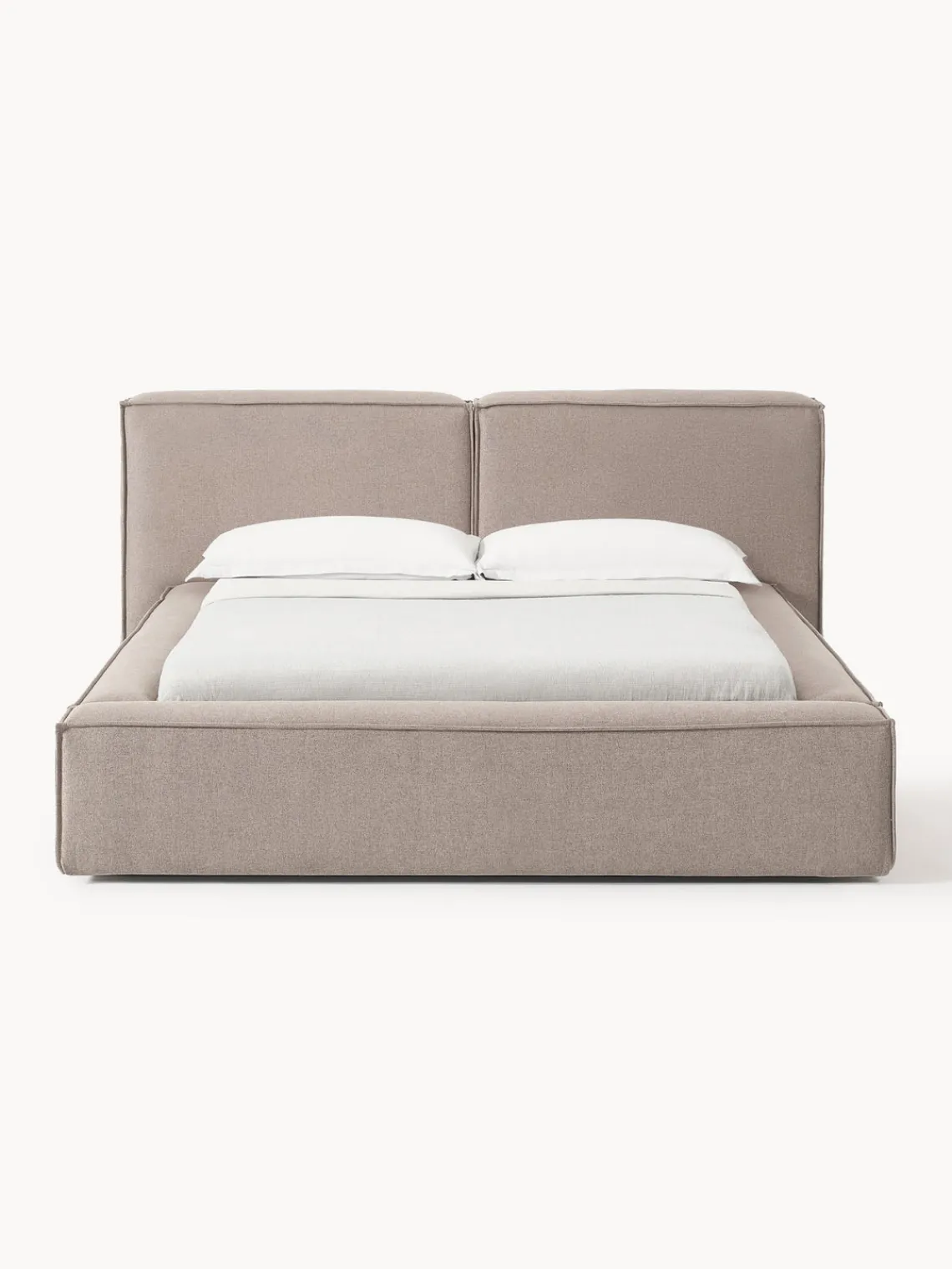 Outlet Cama tapizada Lennon, con espacio de almacenamiento Camas Tapizadas|Camas