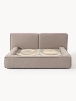 Outlet Cama tapizada Lennon, con espacio de almacenamiento Camas Tapizadas|Camas