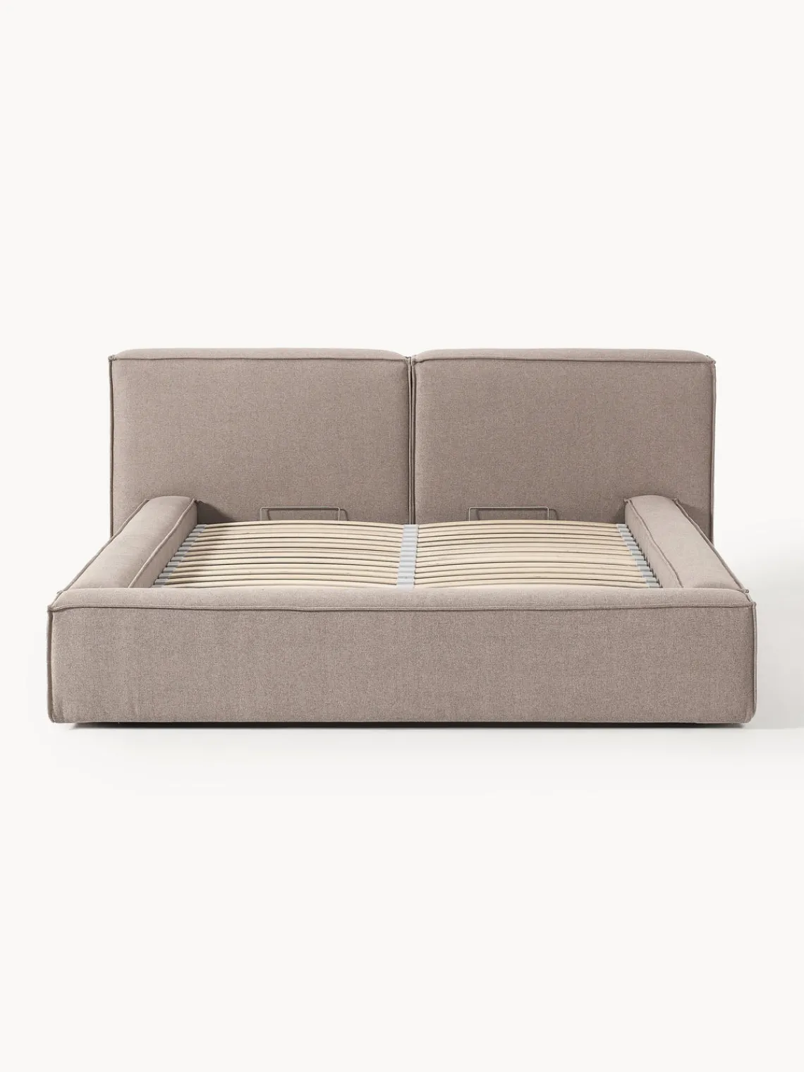 Outlet Cama tapizada Lennon, con espacio de almacenamiento Camas Tapizadas|Camas
