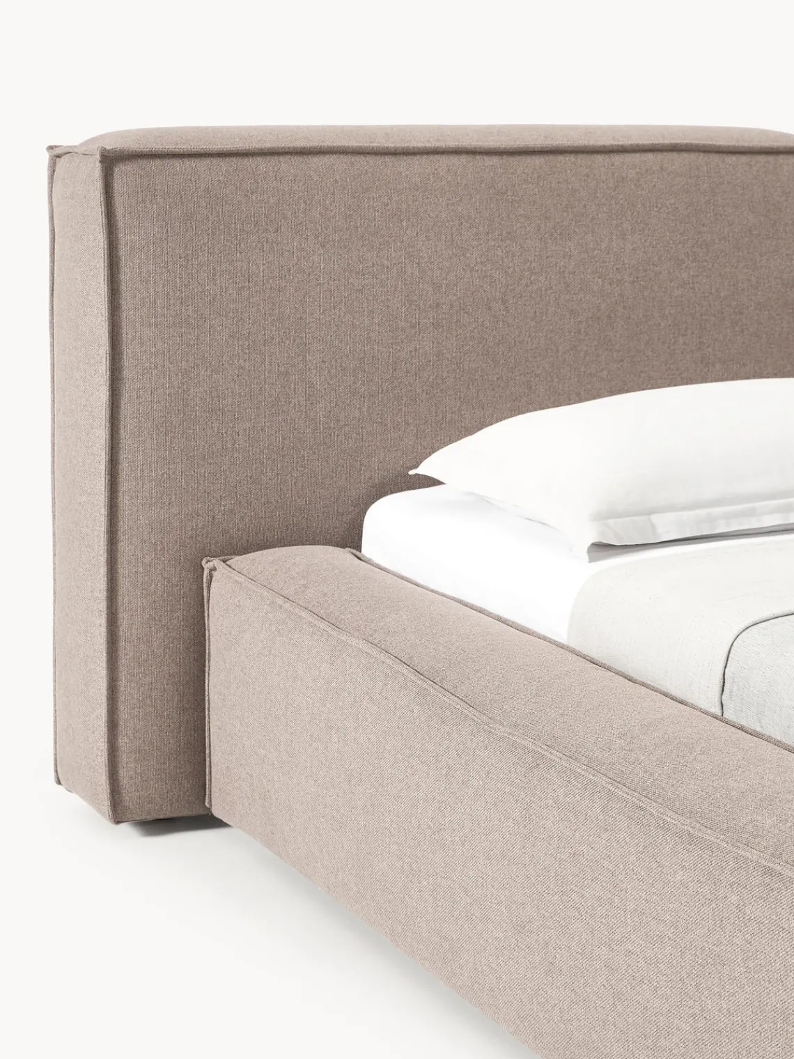 Outlet Cama tapizada Lennon, con espacio de almacenamiento Camas Tapizadas|Camas