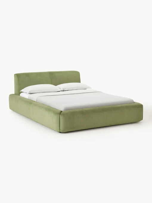 Camas Tapizadas|Camas>Westwing Collection Cama tapizada Melva Pana verde oliva