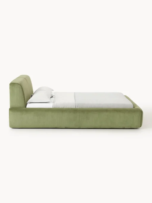 Camas Tapizadas|Camas>Westwing Collection Cama tapizada Melva Pana verde oliva