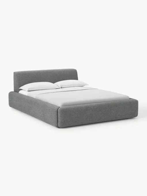 New Cama tapizada Melva, con espacio de almacenamiento Camas Tapizadas|Camas