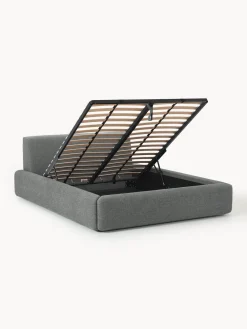 New Cama tapizada Melva, con espacio de almacenamiento Camas Tapizadas|Camas