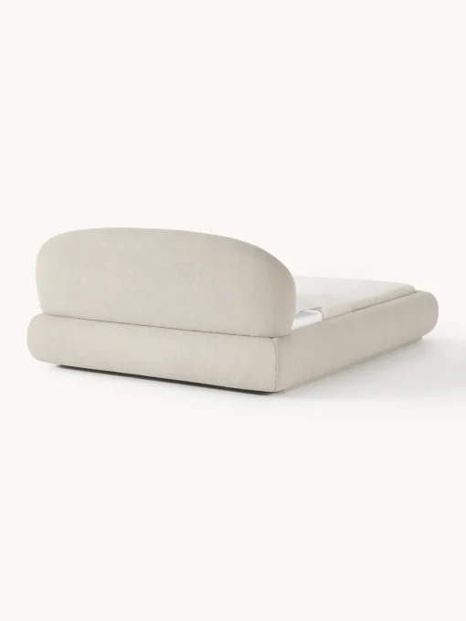 Discount Cama tapizada redondeada en tejido bouclé Alba Camas Tapizadas|Camas