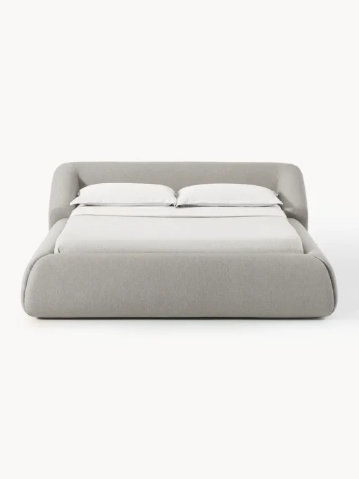 Camas Tapizadas|Camas>Westwing Collection Cama tapizada Sofia Tejido gris