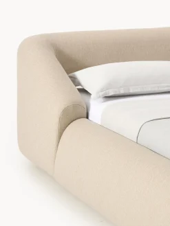 Camas Tapizadas|Camas></noscript>Westwing Collection Cama tapizada Sofia Tejido grueso beige claro