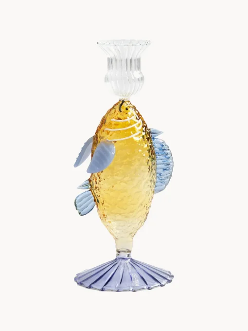 Jarrones|Velas Y Candelabros>&k Amsterdam Candelabro artesanal de vidrio borosilicato Fish