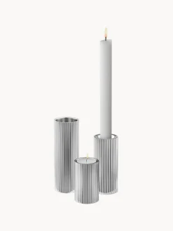 New Candelabro con relieves Bernadotte, 11 cm Portavelas|Jarrones