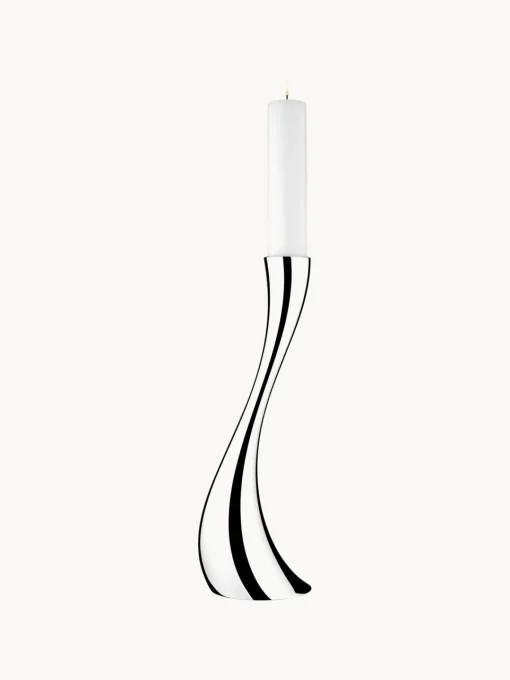 Discount Candelabro de acero inoxidable con forma orgánica Cobra, 50 cm Candelabros|Jarrones