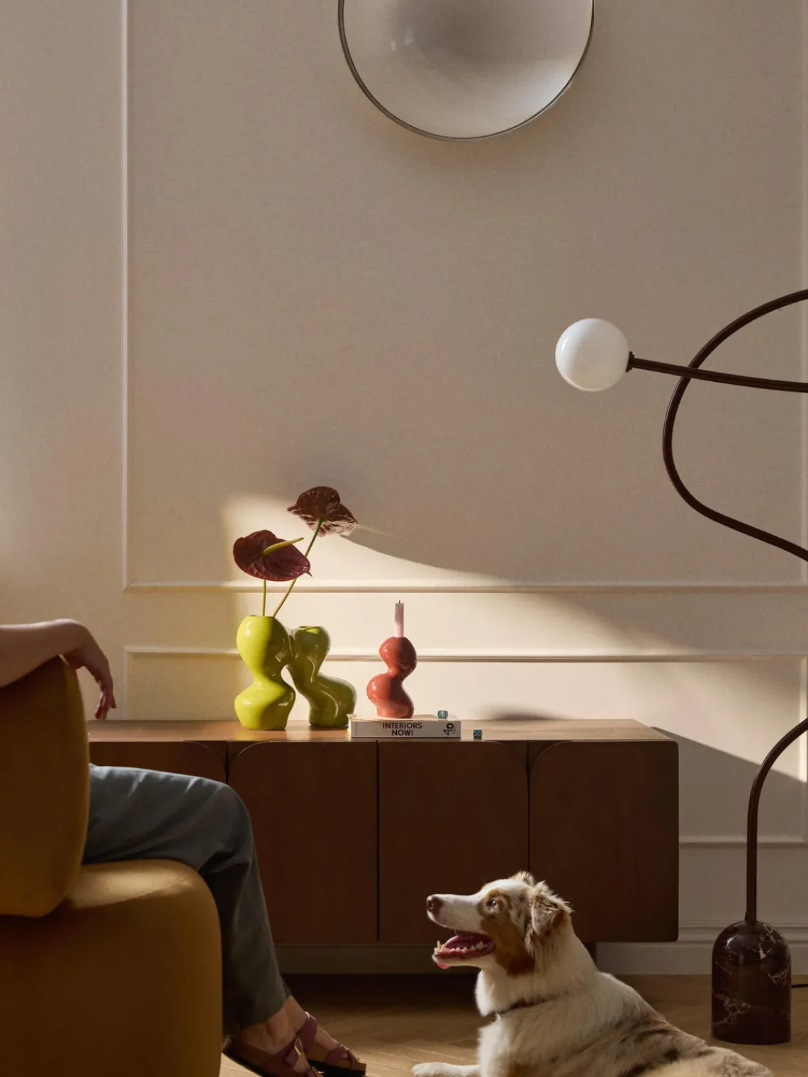 Candelabros|Jarrones>Westwing Collection Candelabro de gres Madhuri Rojo óxido