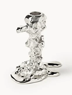 Candelabros|Jarrones></noscript>POLSPOTTEN Candelabro de metal Drip Plateado