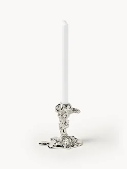 Candelabros|Jarrones></noscript>POLSPOTTEN Candelabro de metal Drip Plateado