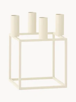 Candelabros|Jarrones>Audo Copenhagen Candelabro de metal Kubus Beige claro