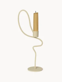 Candelabros|Jarrones></noscript>Ferm Living Candelabro de metal Valse Beige claro