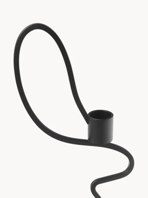 Candelabros|Jarrones>Ferm Living Candelabro de metal Valse Negro