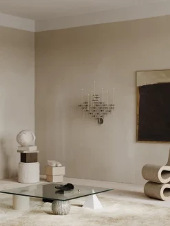 Candelabros|Jarrones></noscript>STOFF Nagel Candelabro de pared Plateado brillante
