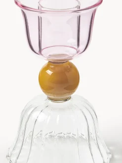 Candelabros|Velas Y Candelabros></noscript>&k Amsterdam Candelabro de vidrio borosilicato Perle