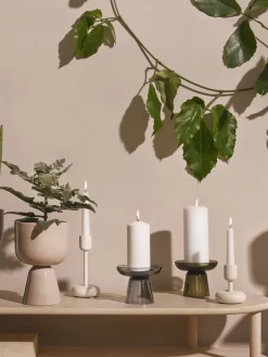 Candelabros|Jarrones></noscript>iittala Candelabro Nappula, 11 cm Blanco