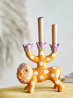 Candelabros|Jarrones></noscript>Bloomingville Candelabro pintado a mano Lazar