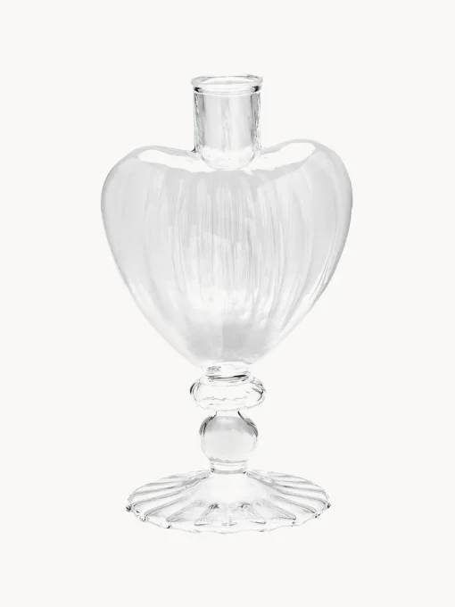 Candelabros|Jarrones>Anna + Nina Candelabro soplado de vidrio borosilicato Clair Parfum
