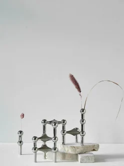 Candelabros|Jarrones></noscript>STOFF Nagel Candelabro Plateado brillante