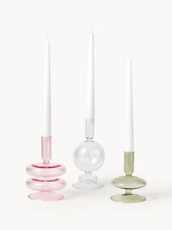 Candelabros de forma orgánica Clea, 3 uds. Candelabros|Jarrones